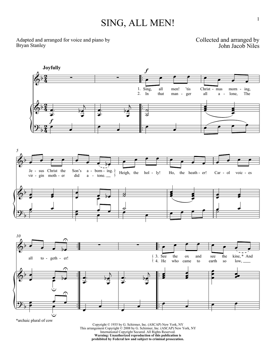 Sing, All Men!