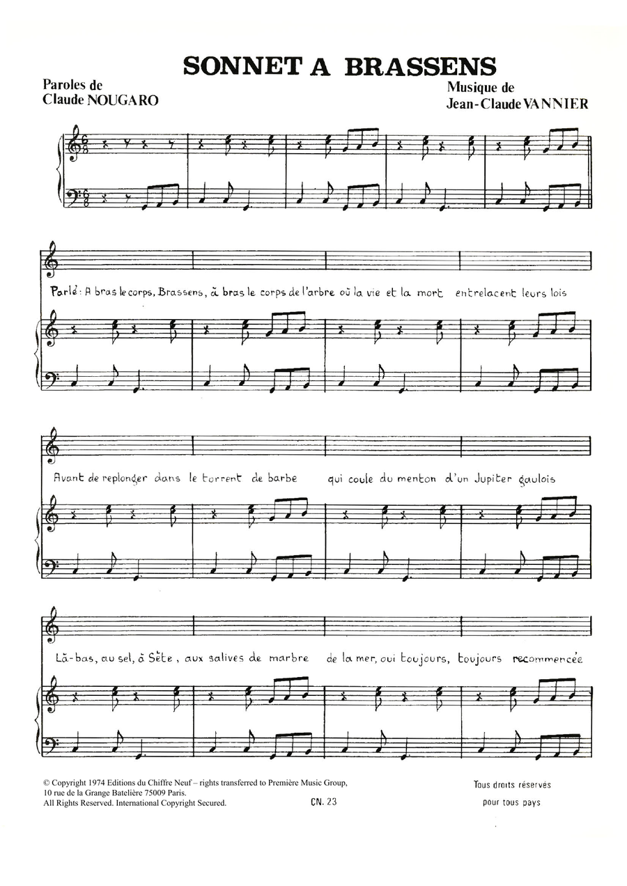 Sonnet A Brassens