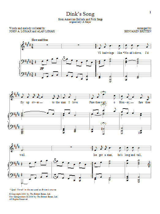 Dink's Song
