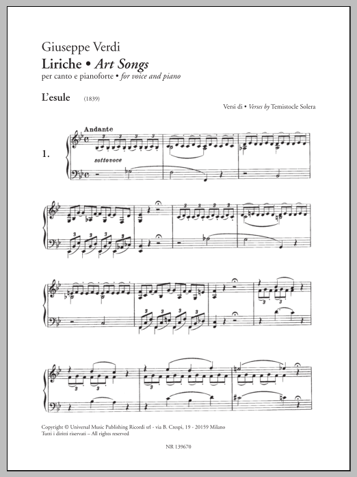 Liriche (Art Songs)