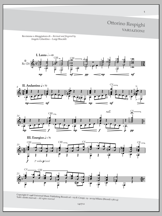 Variazioni (Variations)