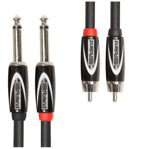 Cable Double Rca & Double Jack Mono 3m Roland Rcc-10-2r28