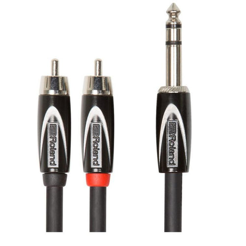 Cable Double Rca & Jack Stereo 1.5m Roland Rcc-5-tr2r