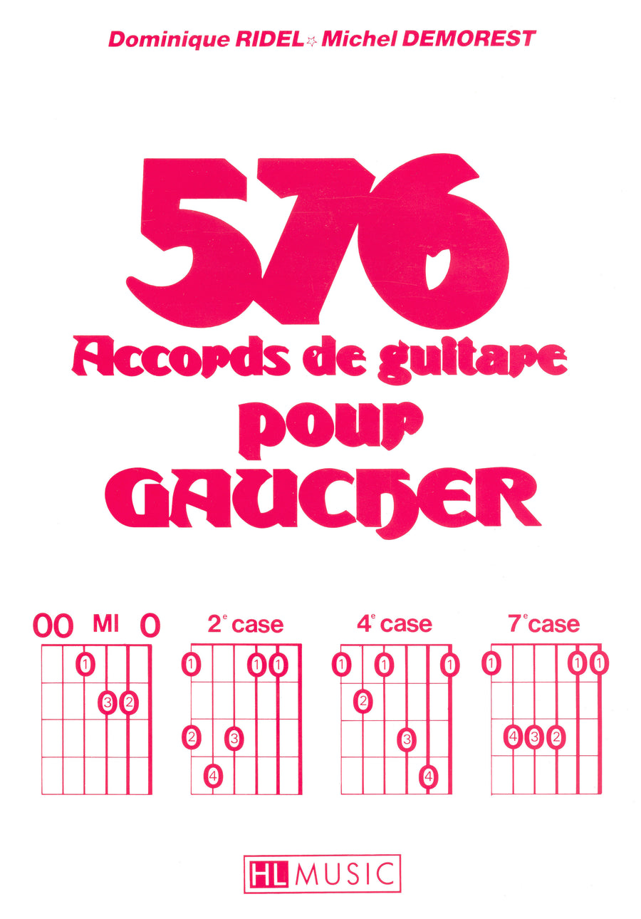 Accords pour gaucher (576) - partition guitare, Michel Demorest