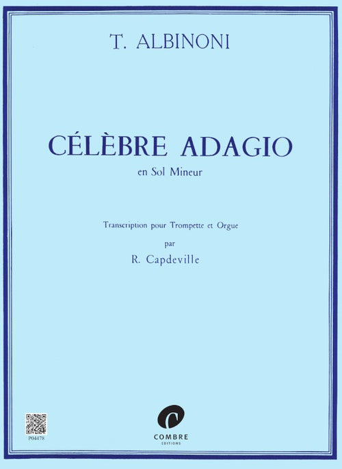 Adagio - partition trompette, Tomaso Albinoni