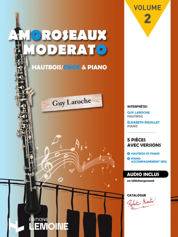 Amoroseaux moderato Vol.2 - partition hautbois, Guy Laroche