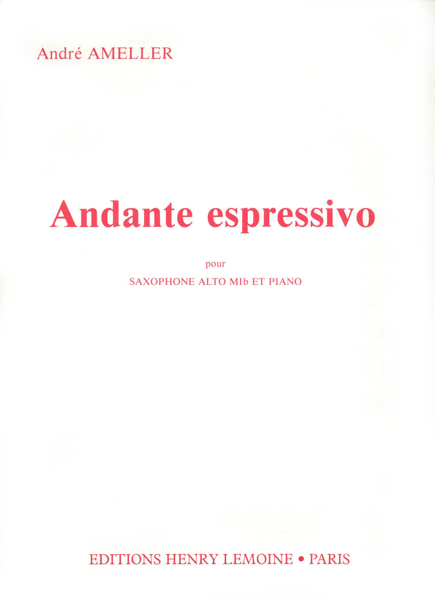 Andante espressivo - partition saxophone, André Ameller