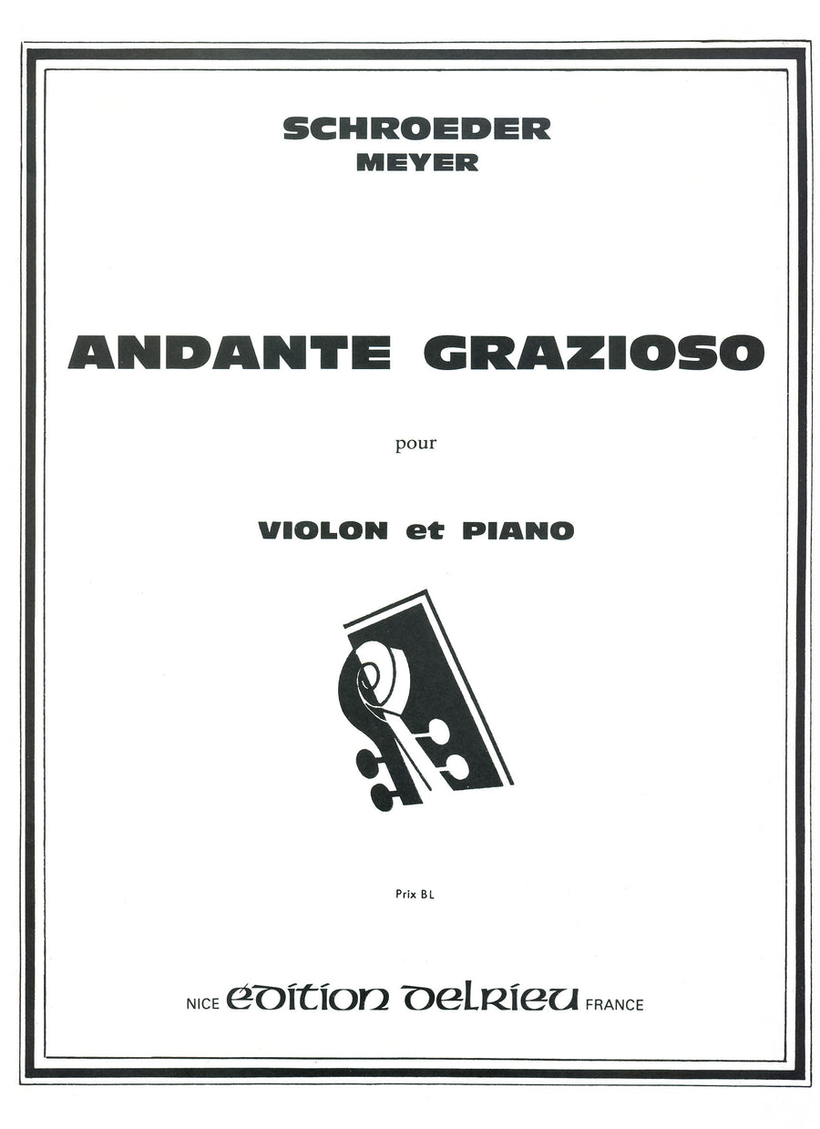 Andante grazioso - partition violon, Hermann Schroeder-Meyer
