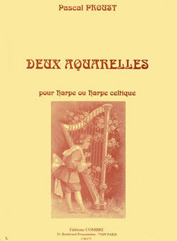 Aquarelles (2) - partition harpe, Pascal Proust