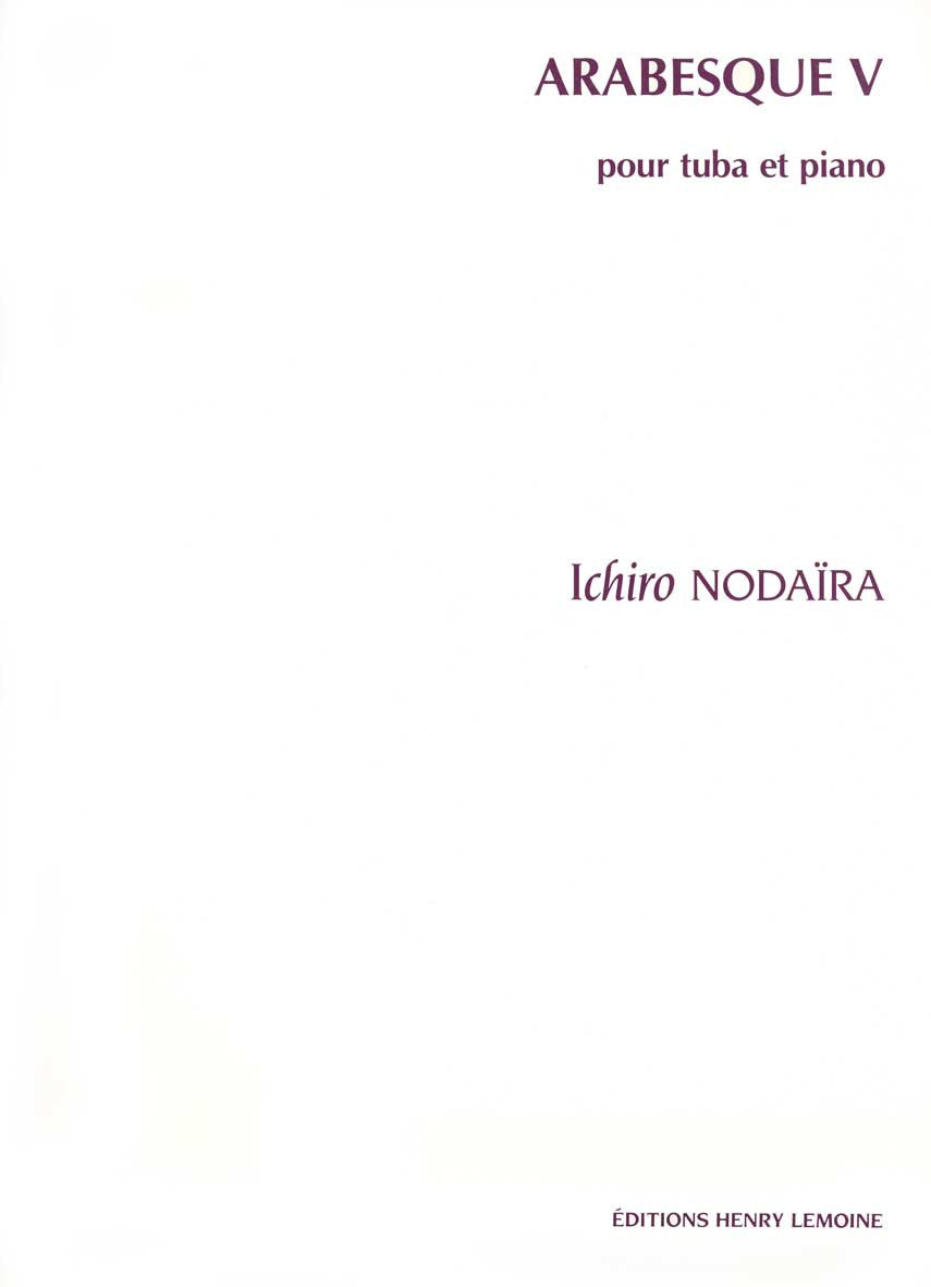 Arabesque V - partition cuivres, Ichiro Nodaira