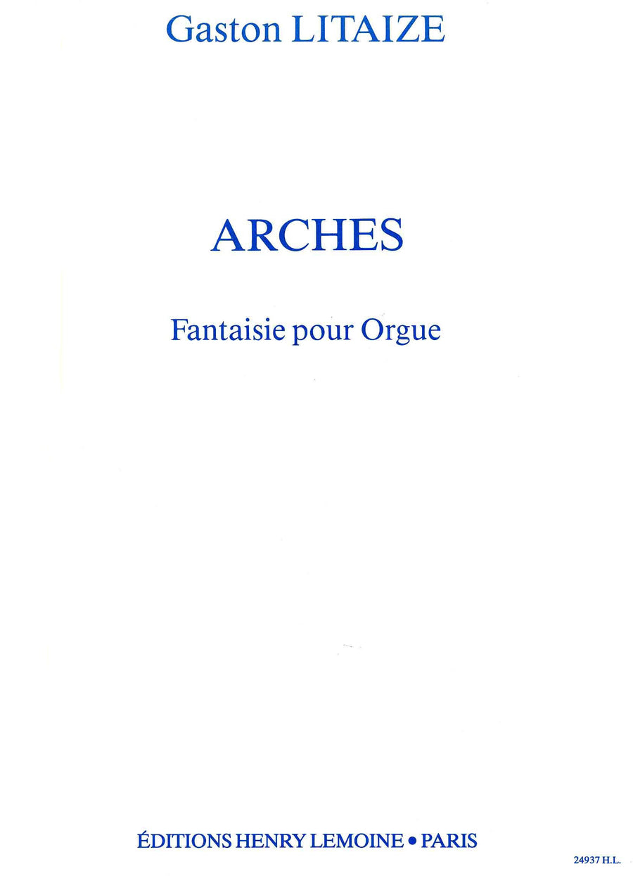 Arches - partition orgue, Gaston Litaize
