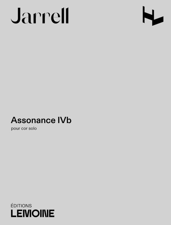 Assonance IVb - partition cor, Michael Jarrell
