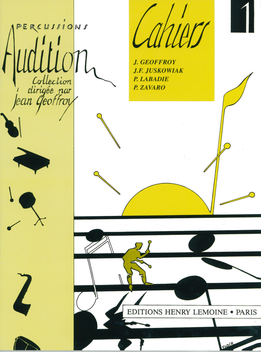 Audition Vol.1 - partition percussions, Jean Geoffroy