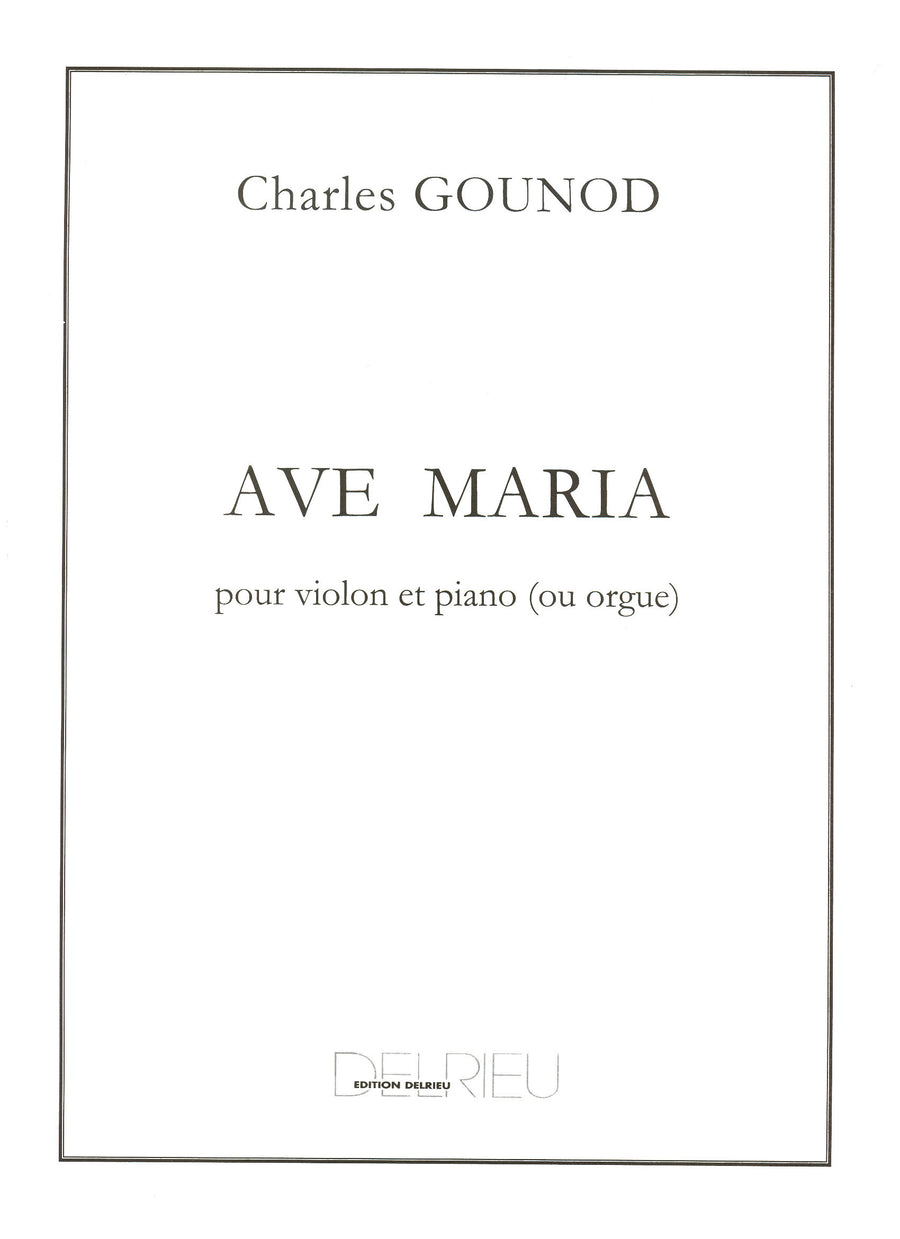 Ave Maria - partition violon, Charles Gounod
