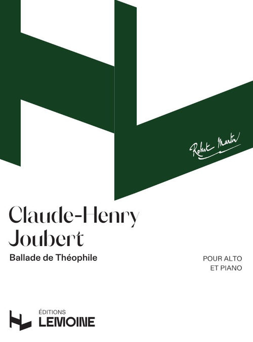 Ballade de Théophile - partition alto, Claude-Henry Joubert