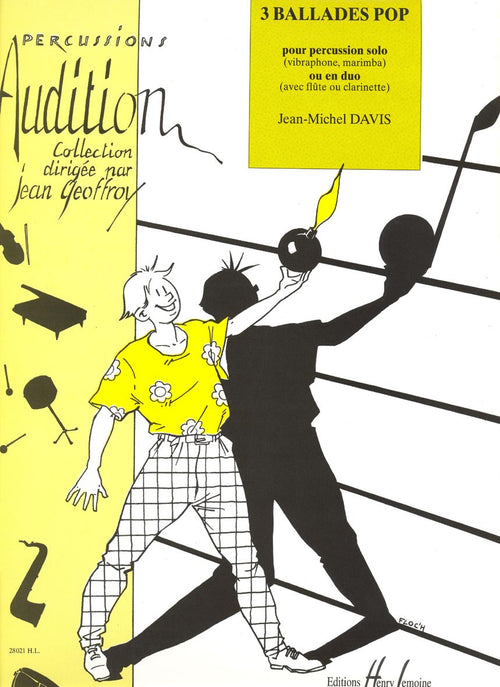 Ballades pop (3) - partition percussions, Jean-Michel Davis