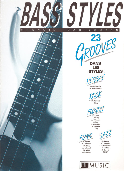 Bass styles : 23 Grooves - partition basse, Francis Darizcuren