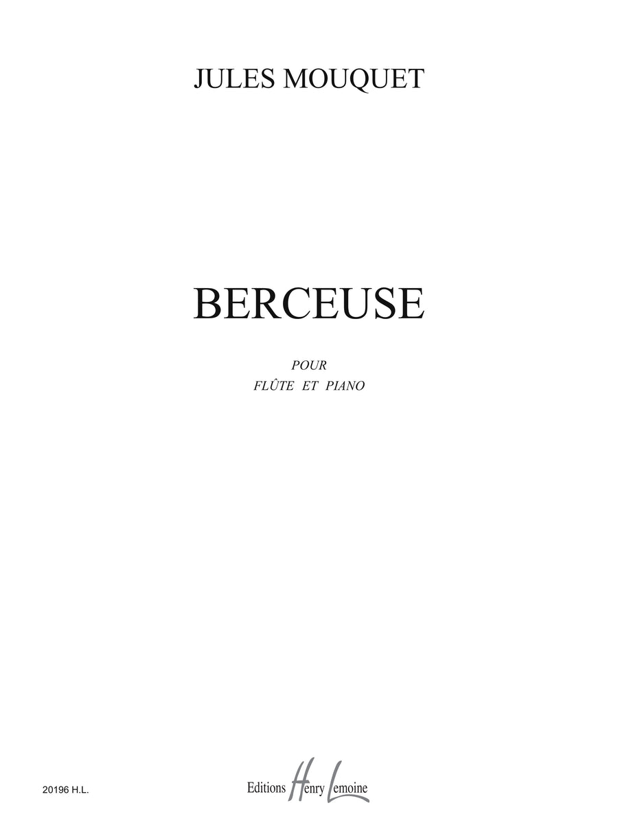 Berceuse Op.22 - partition flûte, Jules Mouquet