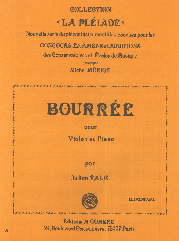 Bourrée - partition violon, Julien Falk