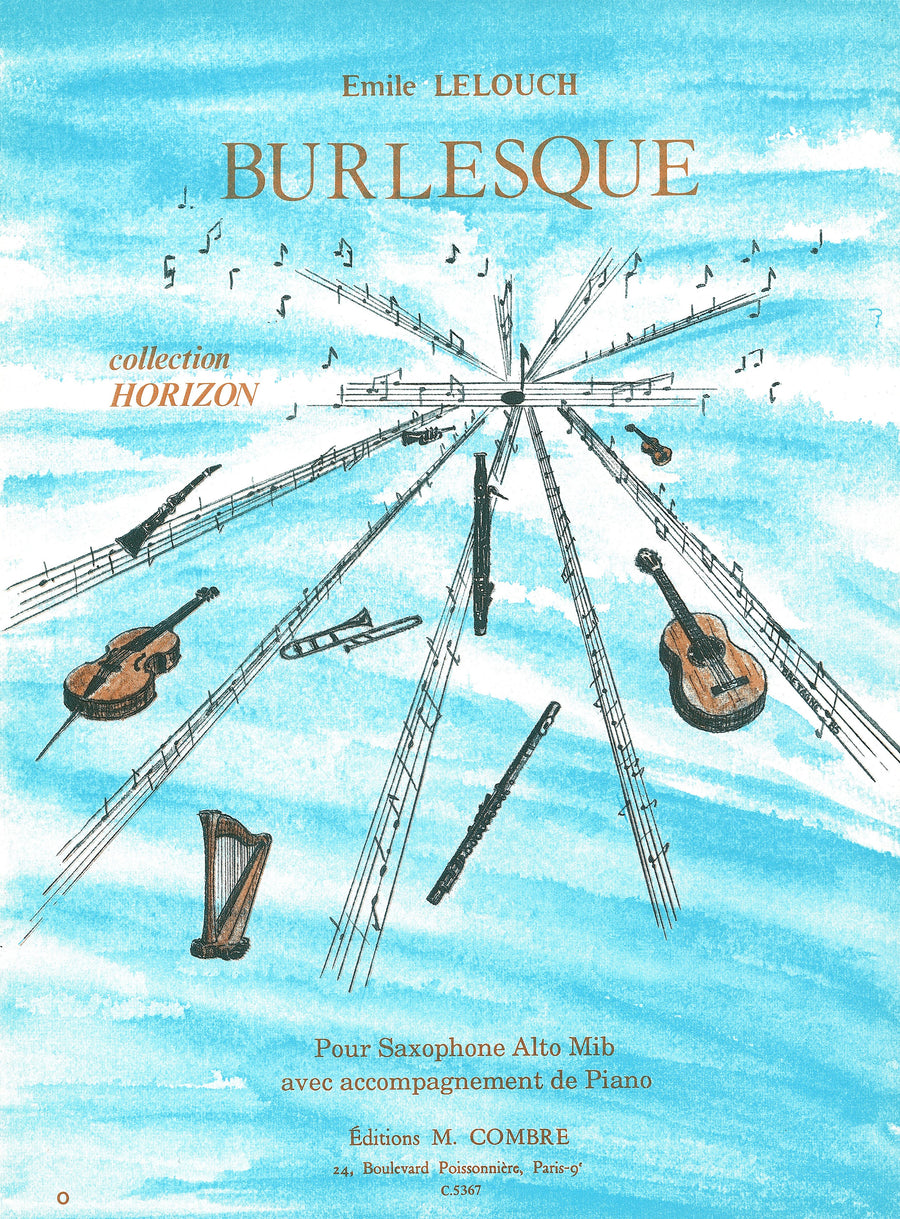 Burlesque - partition saxophone, Emile Lelouch