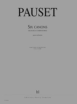 Canons (6) - Musurgia combinatoria - partition ensemble, Brice Pauset