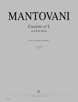 Cantate n°1 - partition, Bruno Mantovani