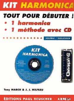 CD à l'Harmonica blues - Kit - partition instruments traditionnels, Jean-Jacques Milteau