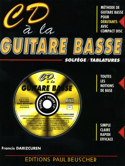 CD à la Guitare basse - partition basse, Francis Darizcuren
