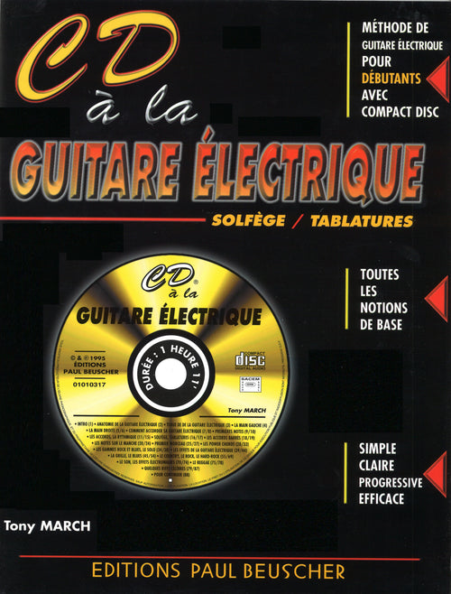 CD à la Guitare électrique - partition guitare, Tony March