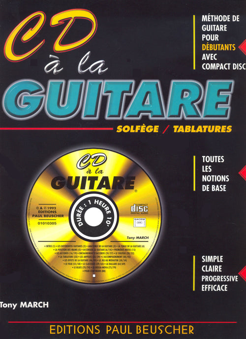 CD à la Guitare - partition guitare, Tony March