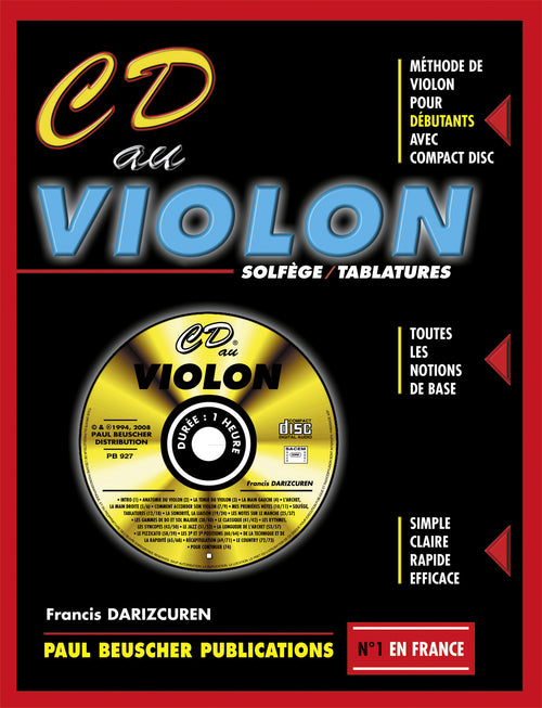 CD au Violon - partition violon, Francis Darizcuren