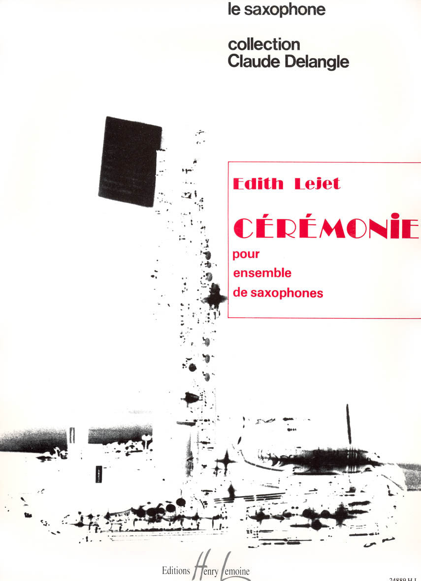 Cérémonie - partition ensemble, Edith Lejet