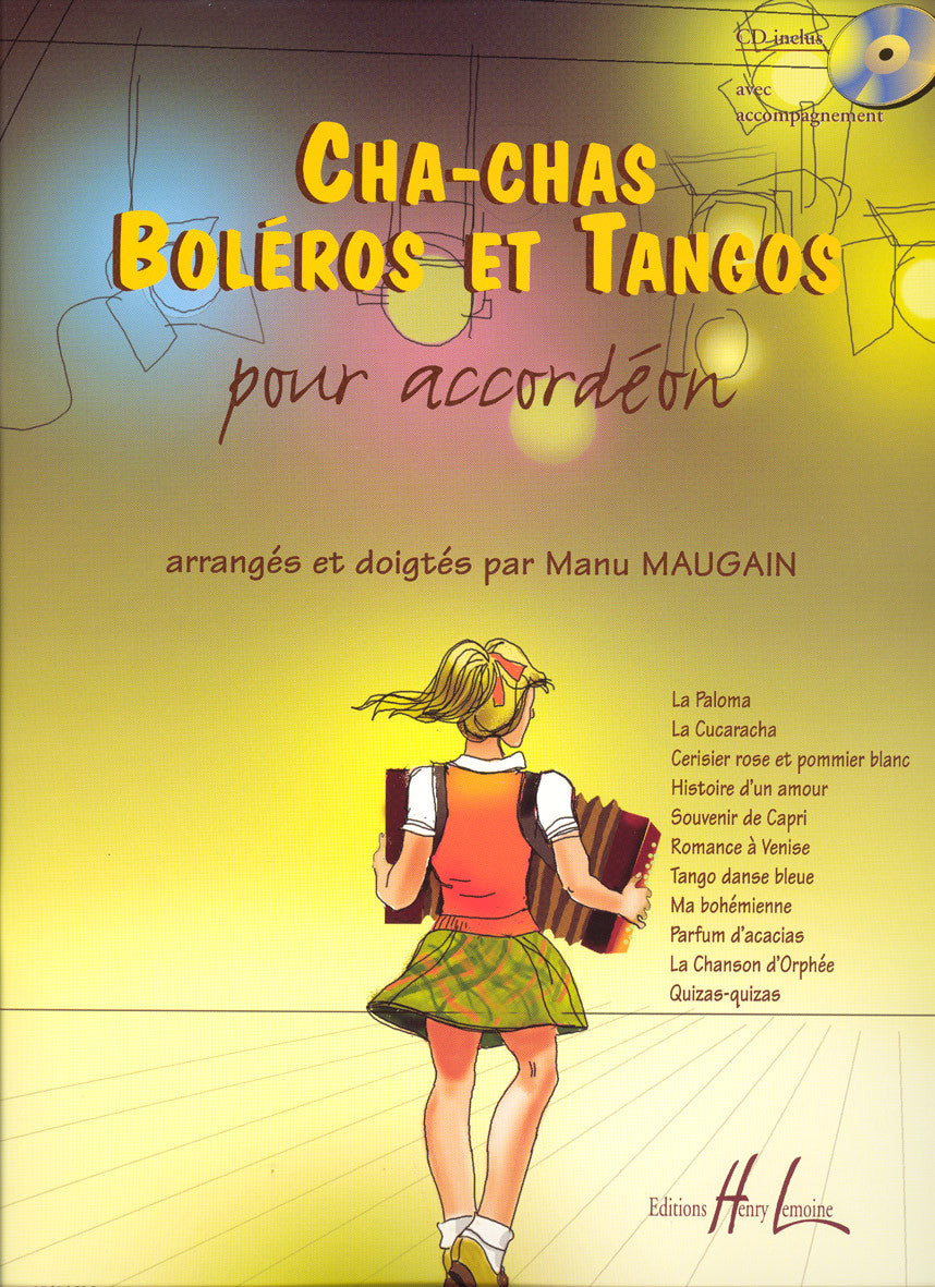 Cha-chas, tangos et boléros - partition accordéon, Manu Maugain