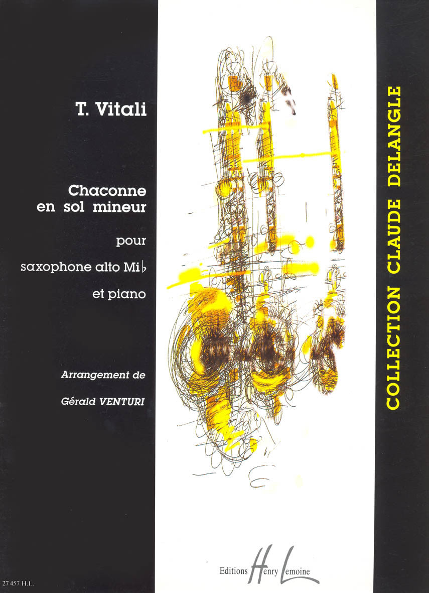 Chaconne en Sol min. - partition saxophone, Tomaso Antonio Vitali