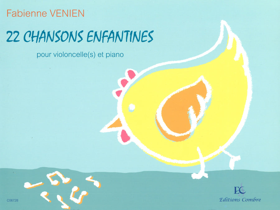 Chansons enfantines (22) - partition violoncelle, Fabienne Venien