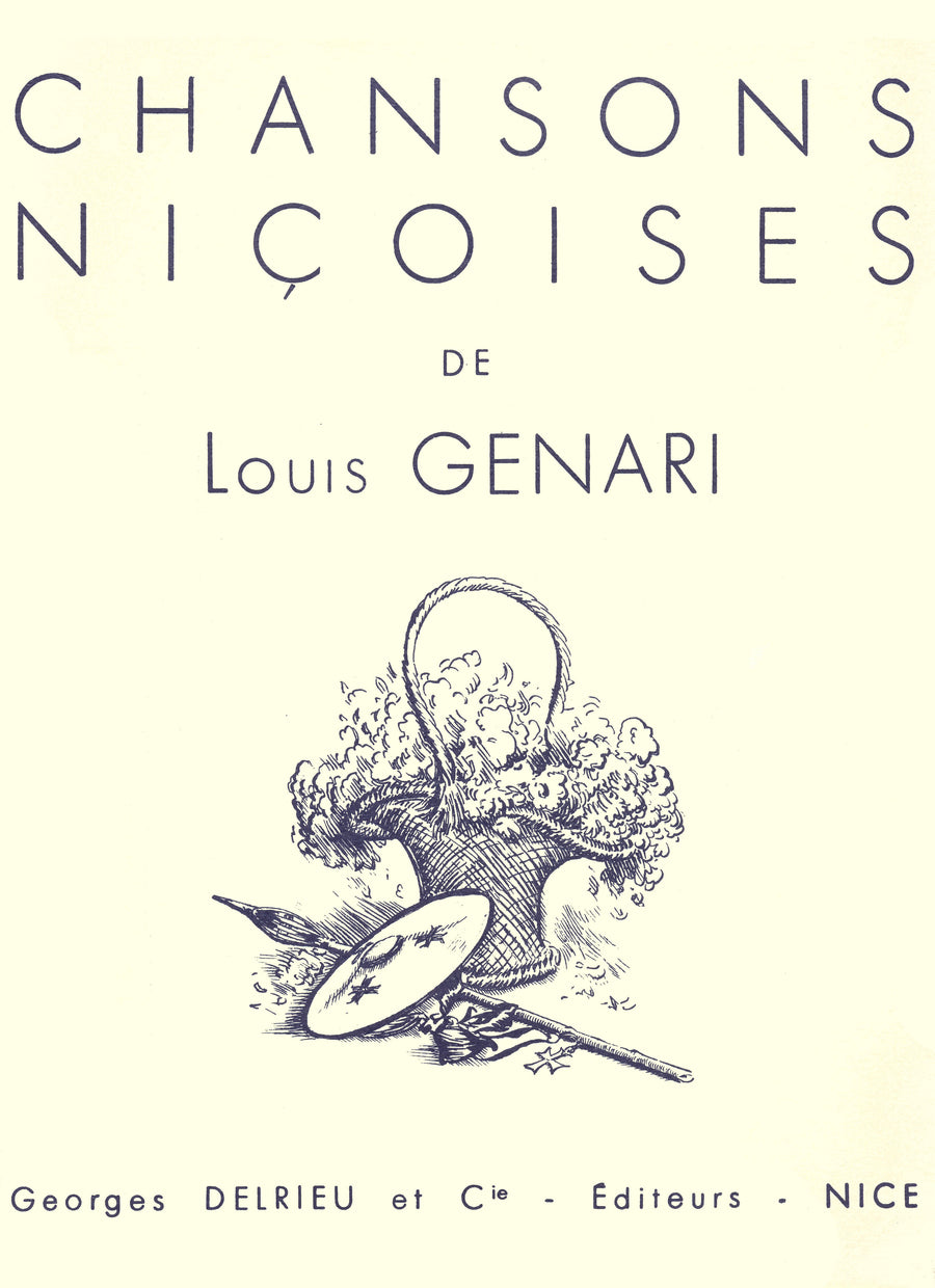 Chansons niçoises - partition chant, Louis Genari