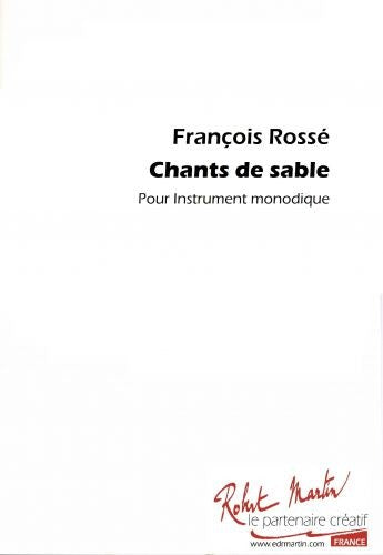 Chants de sable - partition violon, François Rosse