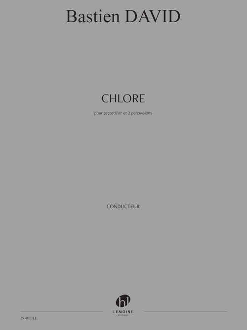 Chlore - partition accordéon, Bastien David