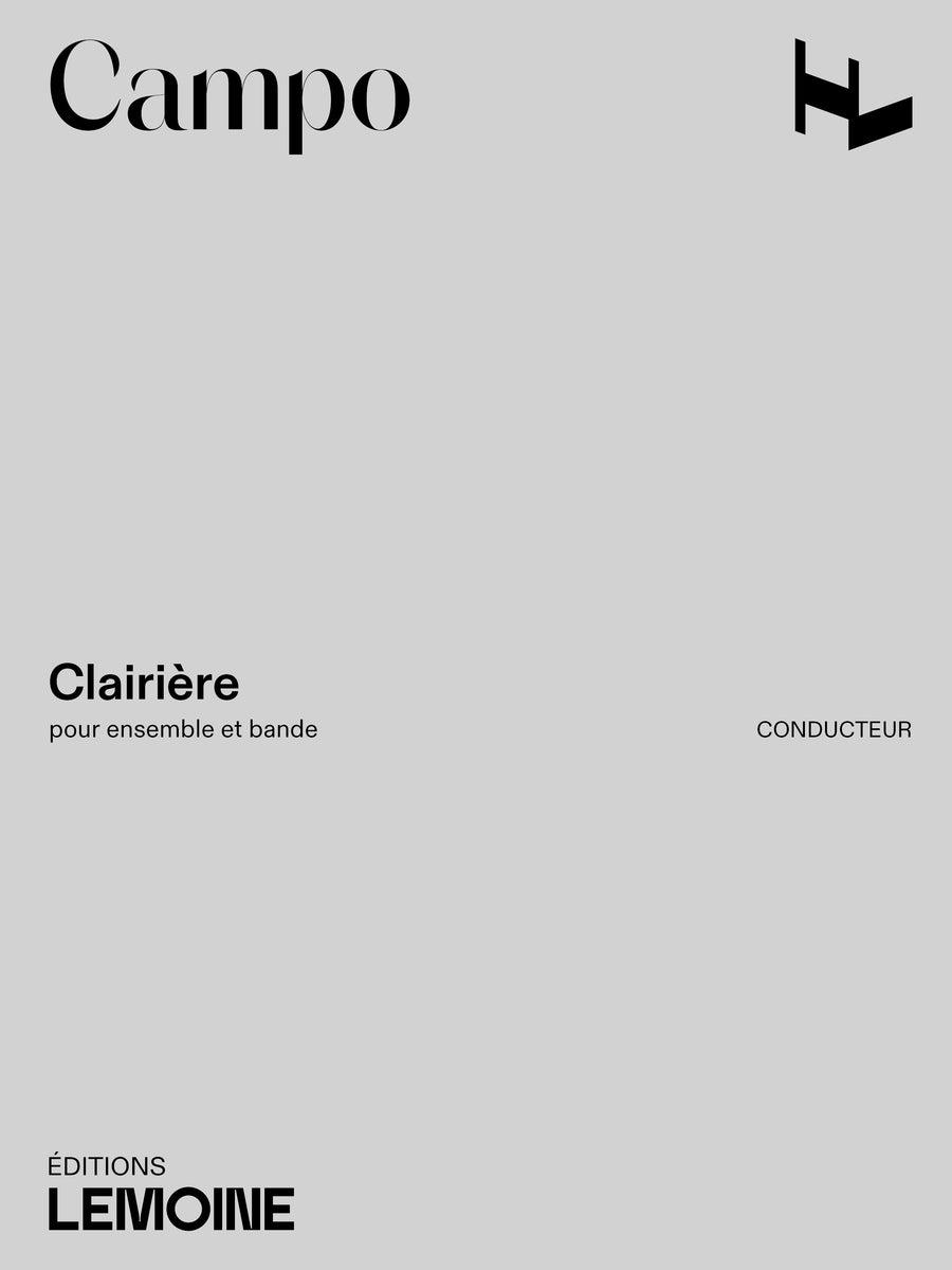 Clairière - partition ensemble, Régis Campo
