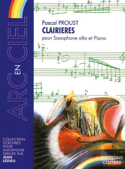 Clairières - partition saxophone, Pascal Proust