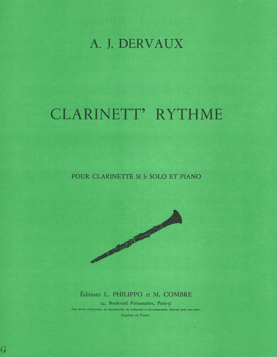Clarinett'rythme - partition clarinette, André-Jean Dervaux