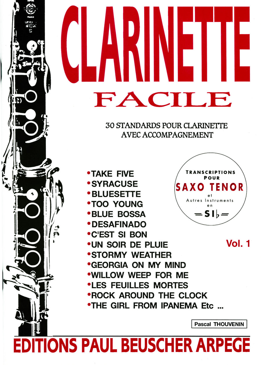 Clarinette facile Vol 1 - partition clarinette