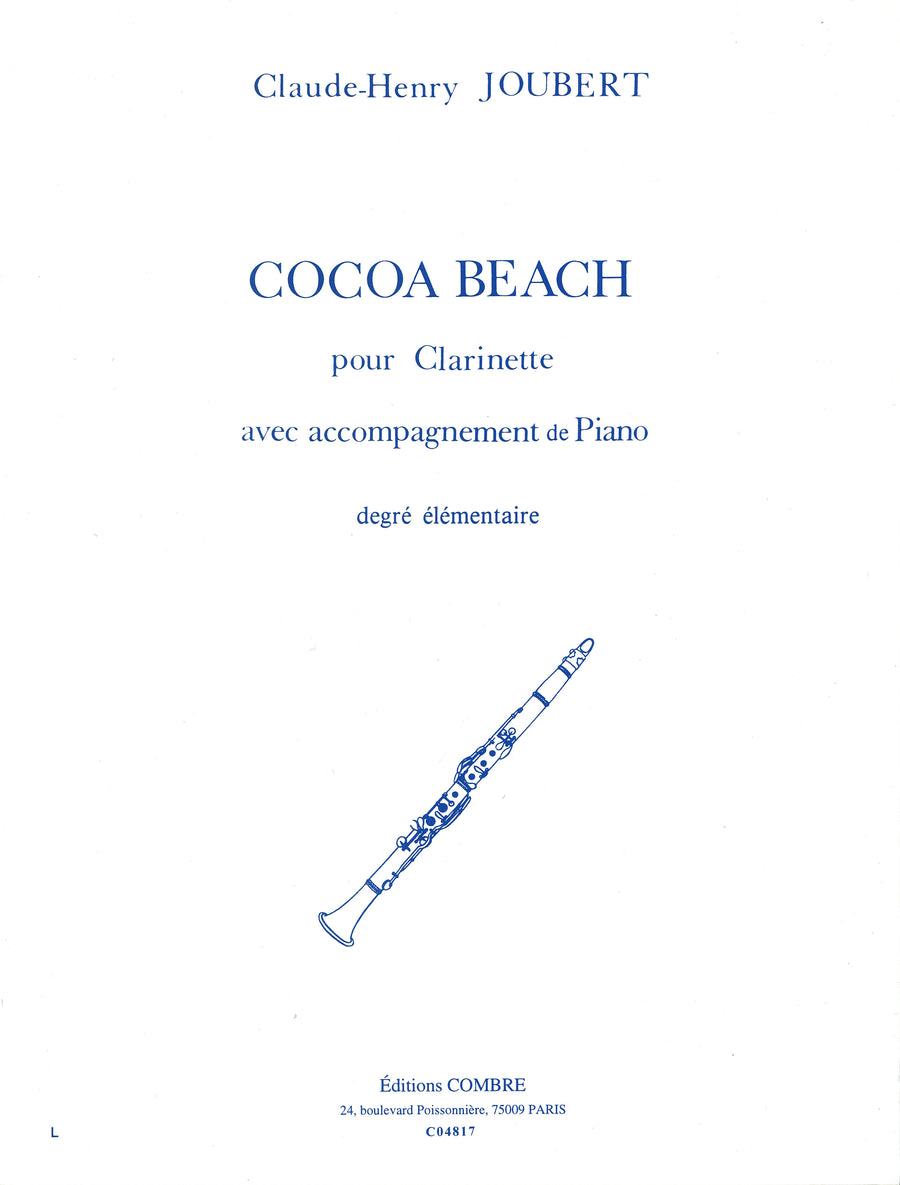 Cocoa-beach - partition clarinette, Claude-Henry Joubert