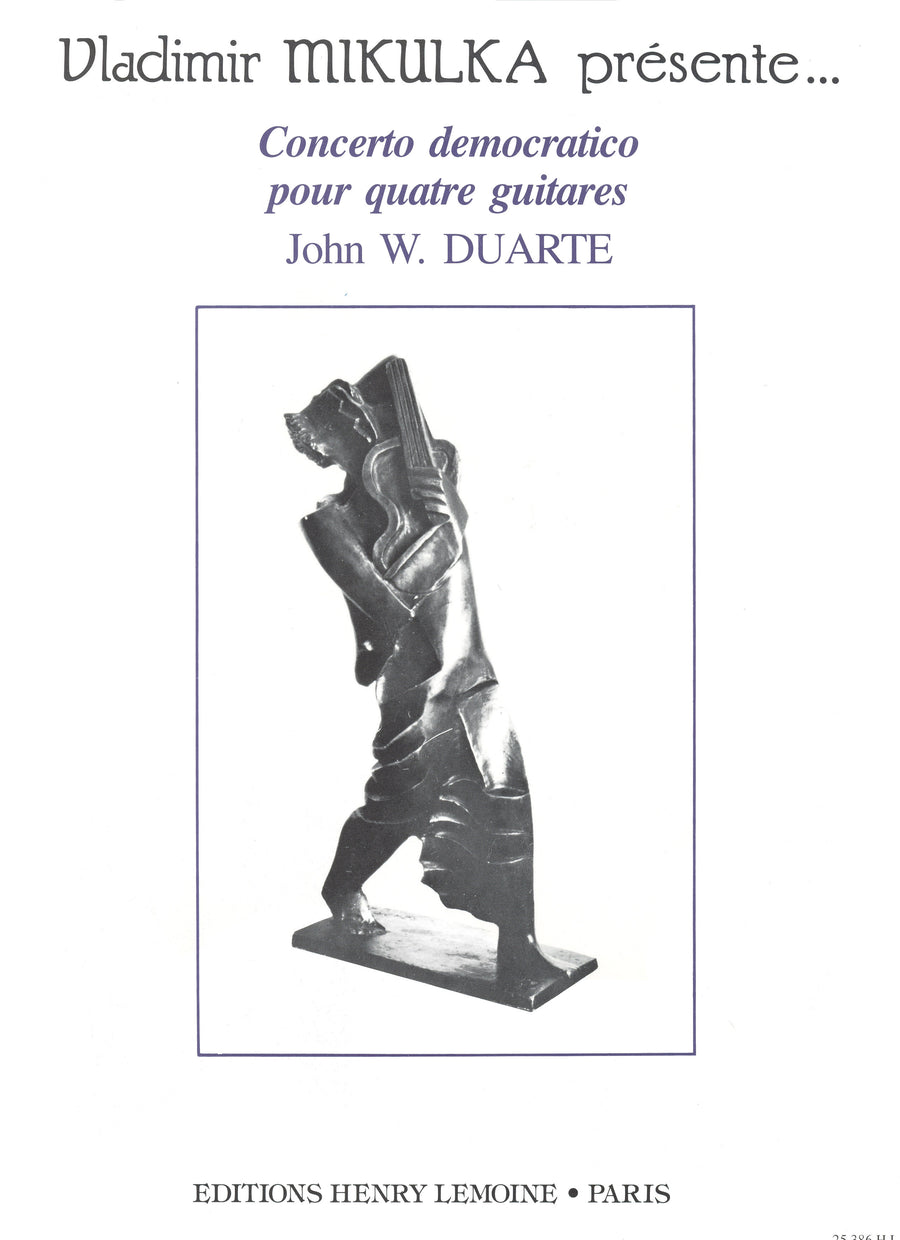 Concerto democratico - partition guitare, John Duarte