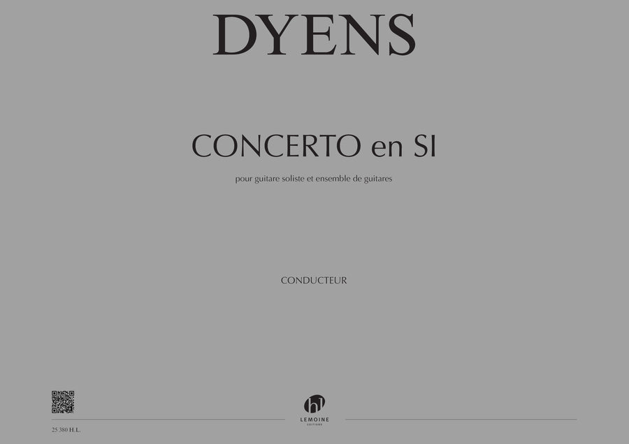 Concerto en Si - partition guitare, Roland Dyens