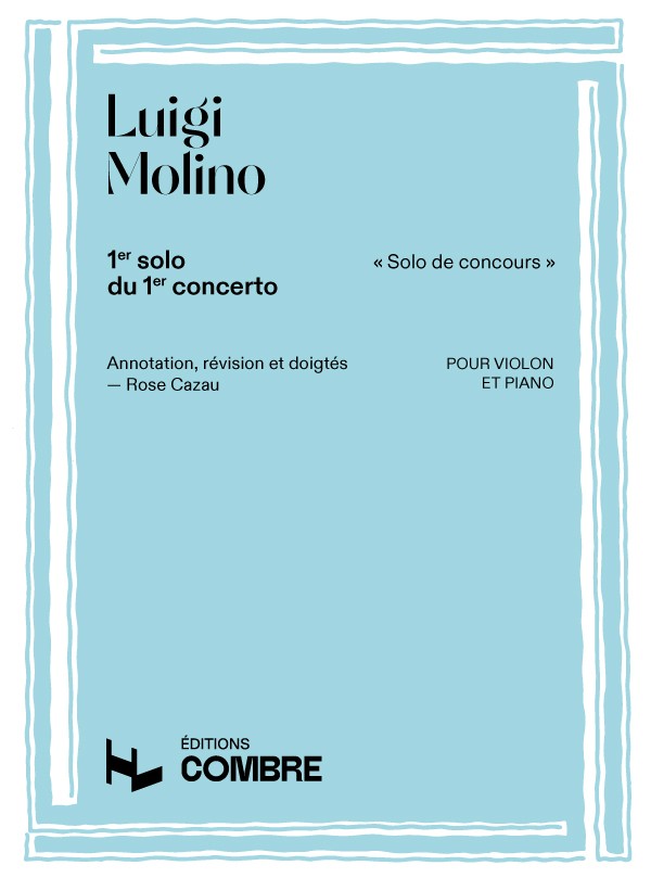 Concerto n°1 : solo n°1 - partition violon, Luigi Molino