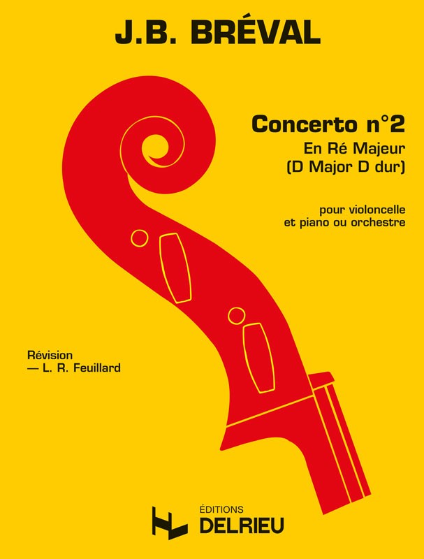 Concerto n°2 en Ré maj. - partition violoncelle, Jean-Baptiste Breval