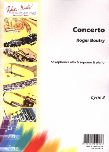 Concerto pour saxophone - partition saxophone, Roger Boutry