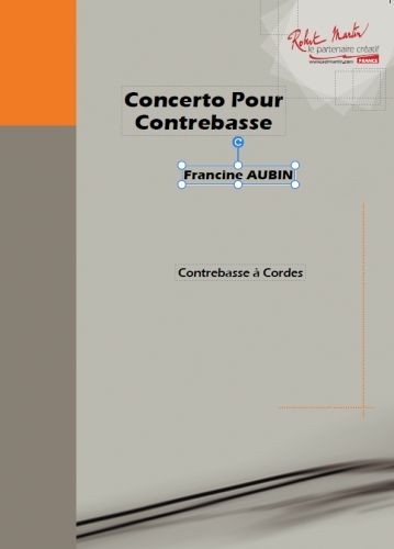 Concerto - partition contrebasse, Francine Aubin