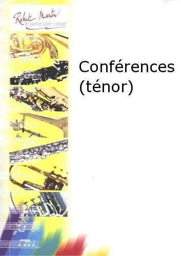Conférences - partition saxophone, Alain Crepin